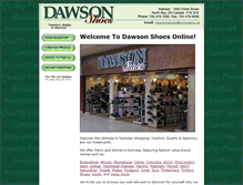 Tablet Screenshot of dawsonshoes.com